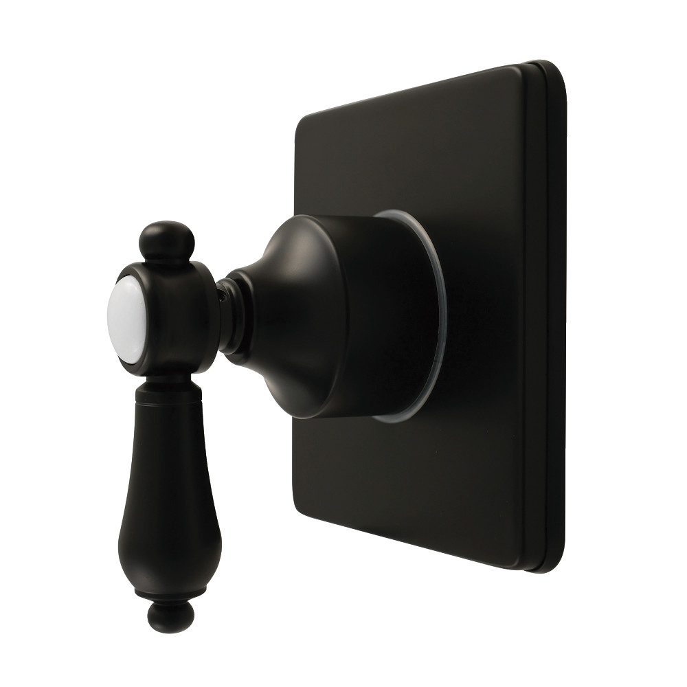 KS4040BAL Heirloom Single-Handle Six-Way Diverter Valve with Square Trim Kit - Matte Black