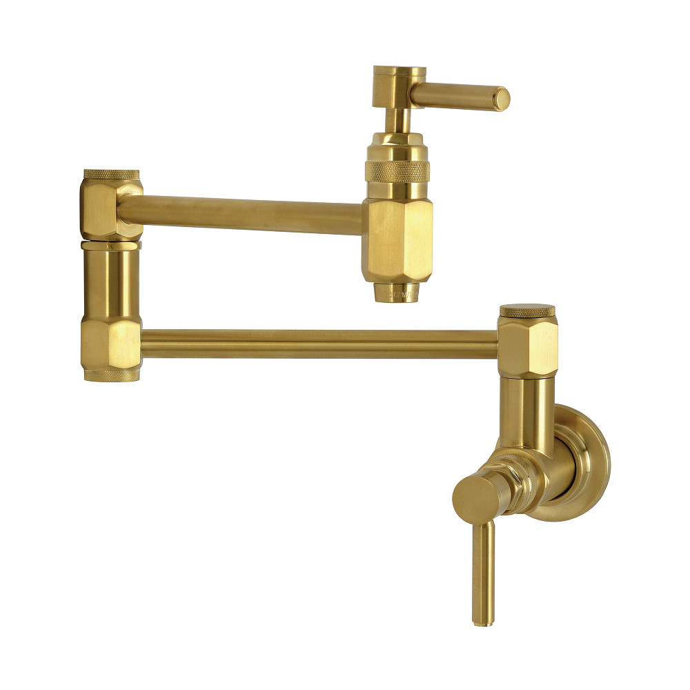 Picture of Kingston Brass KS5107DL Concord Wall Mount Pot Filler Faucet - Brushed Brass