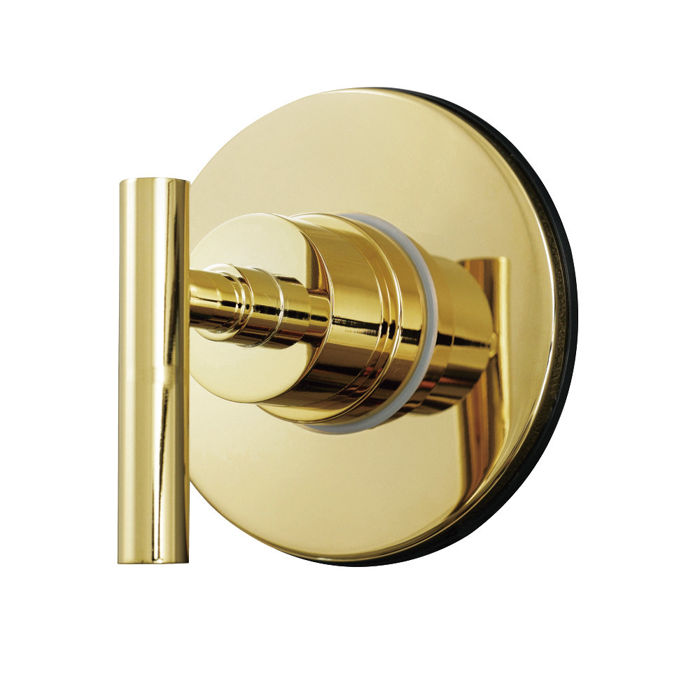 KS3032CML Manhattan Single-Handle Three-Way Diverter Valve with Round Trim Kit - Polished Brass