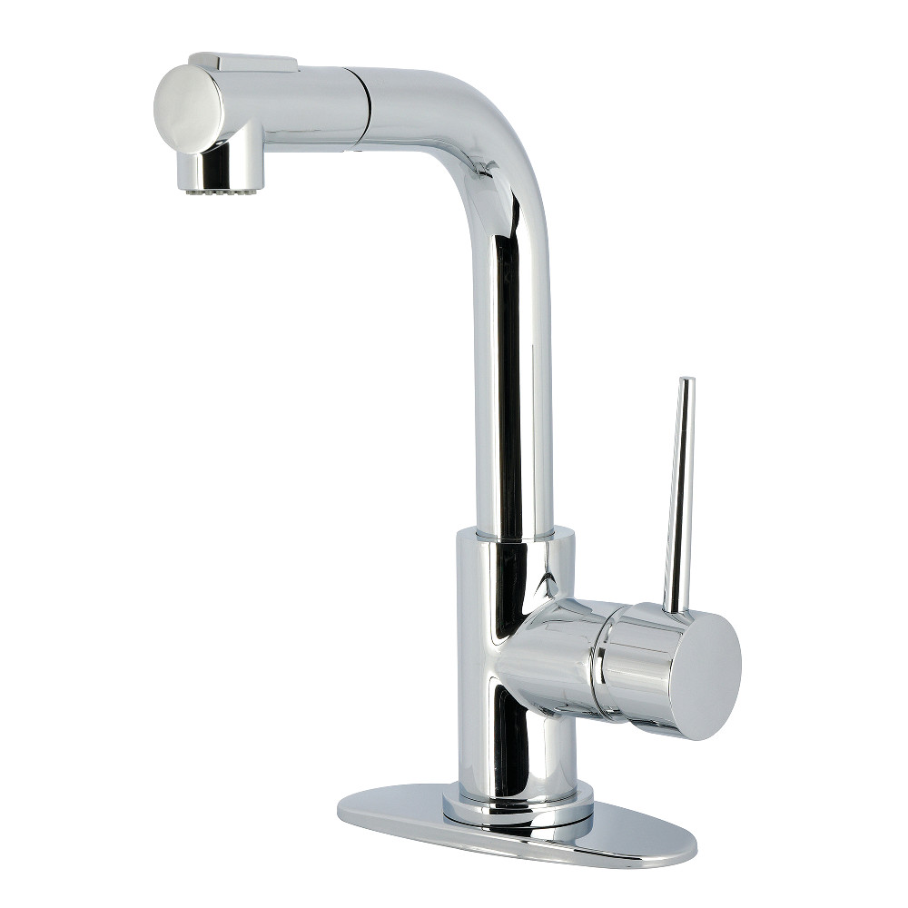 Picture of Kingston Brass LS2411NYL York Single-Handle Pull-Out Bar Faucet - Polished Chrome
