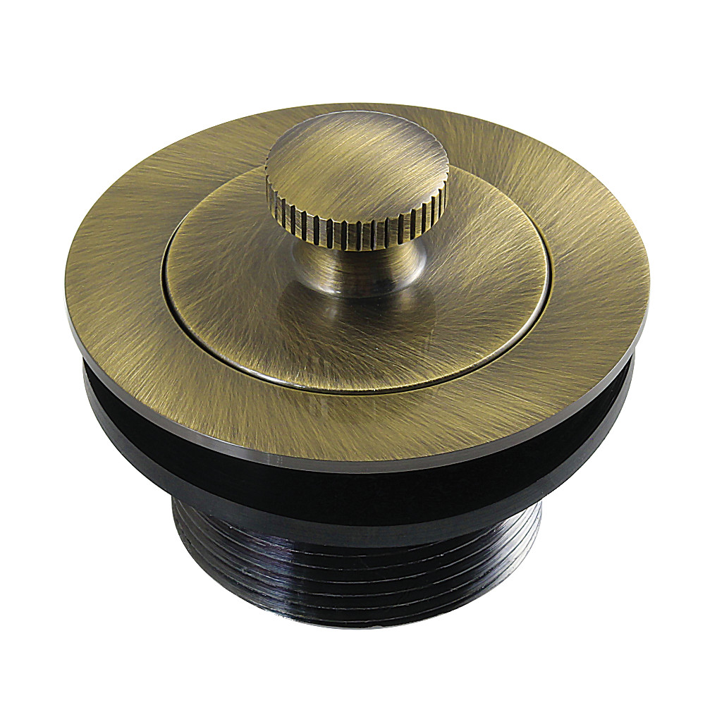 DLT2083 1.5 in. Brass Lift & Lock Bathtub Drain - Antique Brass