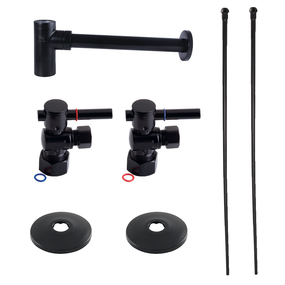 CC53300DLLKB40 Trimscape Modern Plumbing Sink Trim Kit with Bottle Trap, Matte Black