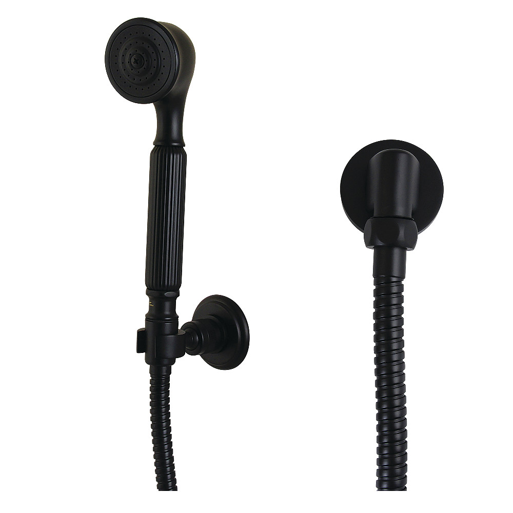 Restoration Hand Shower Kit - Matte Black - 7.93 x 2.18 x 3 in. - Durable Brass Construction