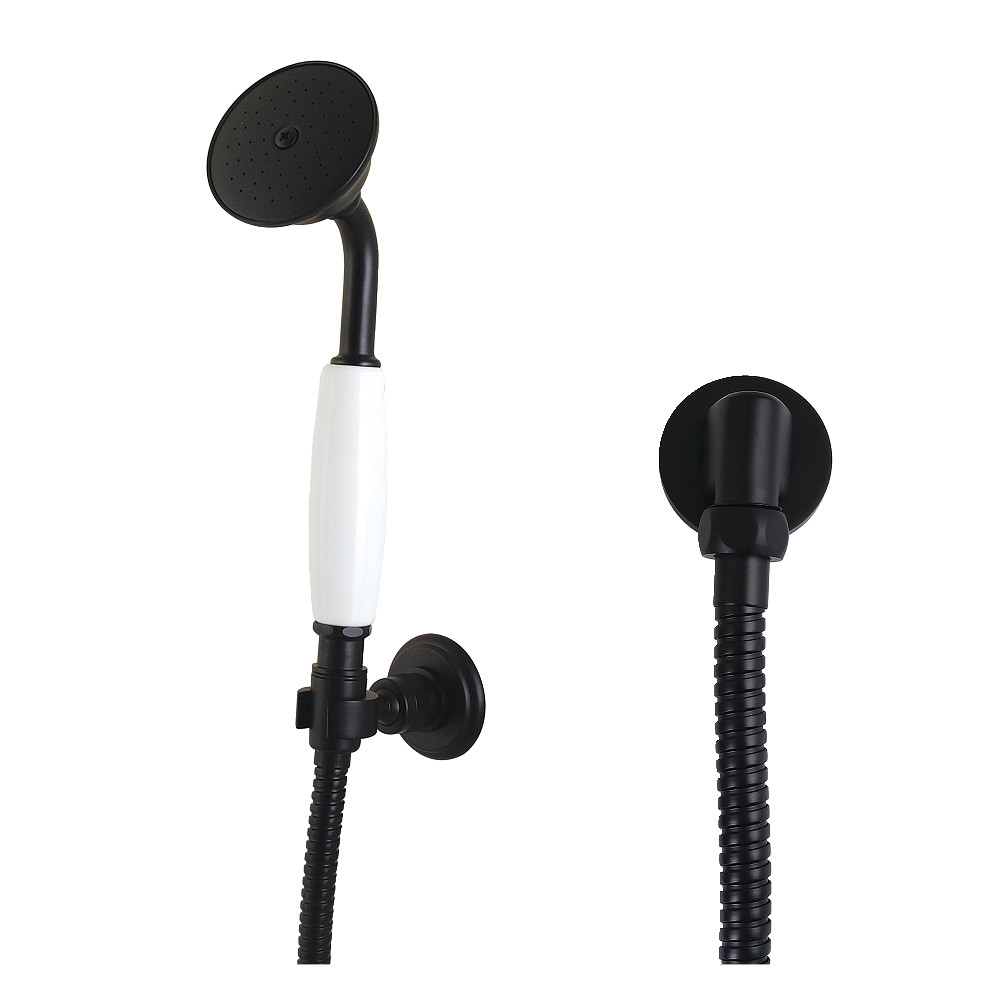 Victorian Hand Shower Kit - Matte Black - 9.25 x 2.75 x 3 in. - Durable Brass Construction