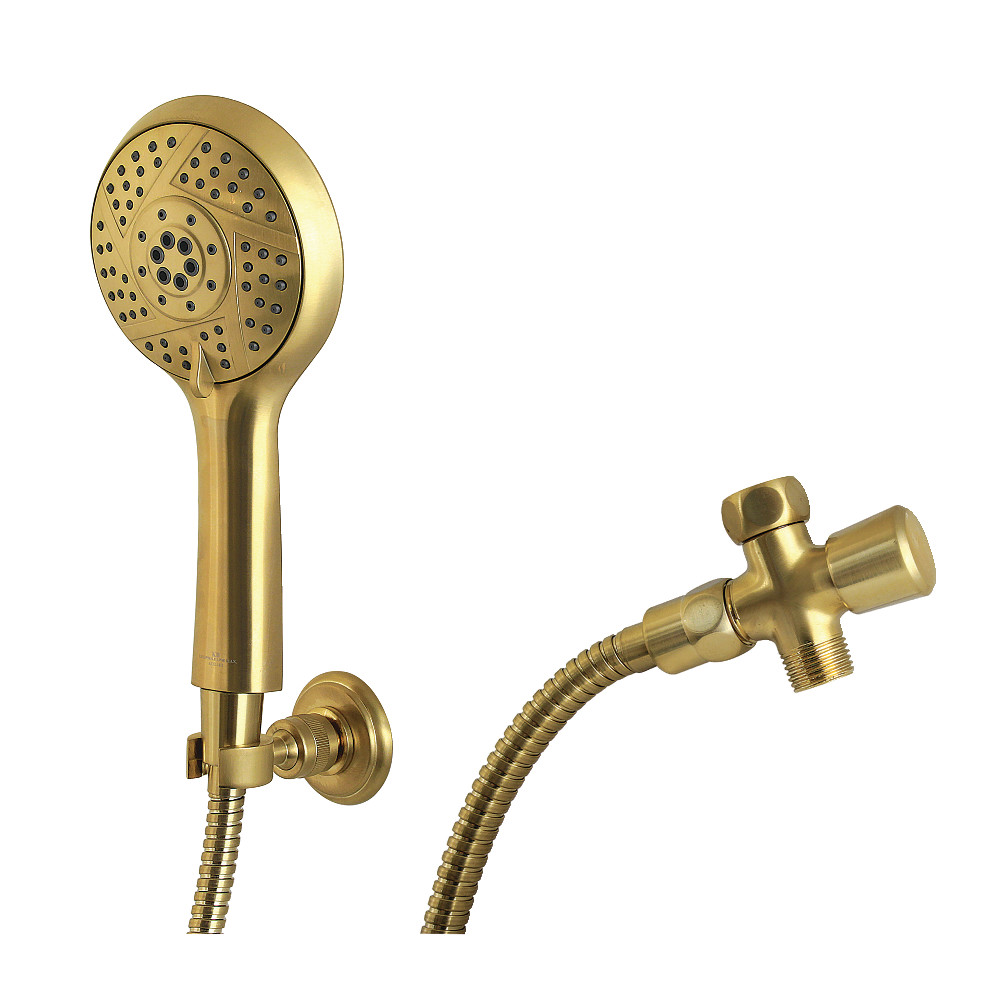 KX1547SD 8.62 x 4.43 x 3 in. Vil Bosch Multi-Function Hand Shower Kit - Brushed Brass