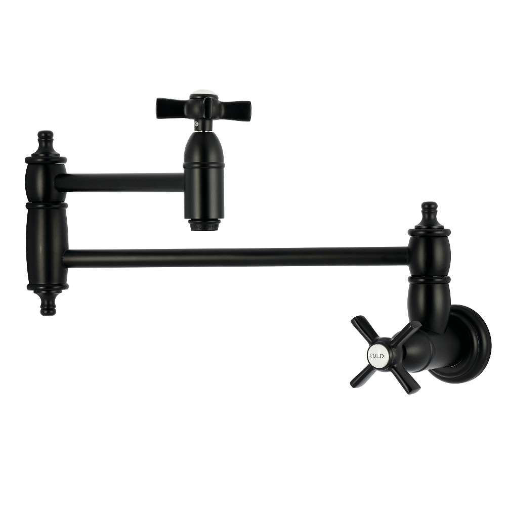 Picture of Kingston Brass KS3100ZX Millennium Wall Mount Pot Filler Faucet - Matte Black