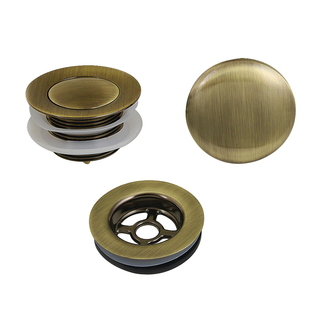Toe Touch Tub Drain Trim Kit - Antique Brass - Standard Size - Durable Design