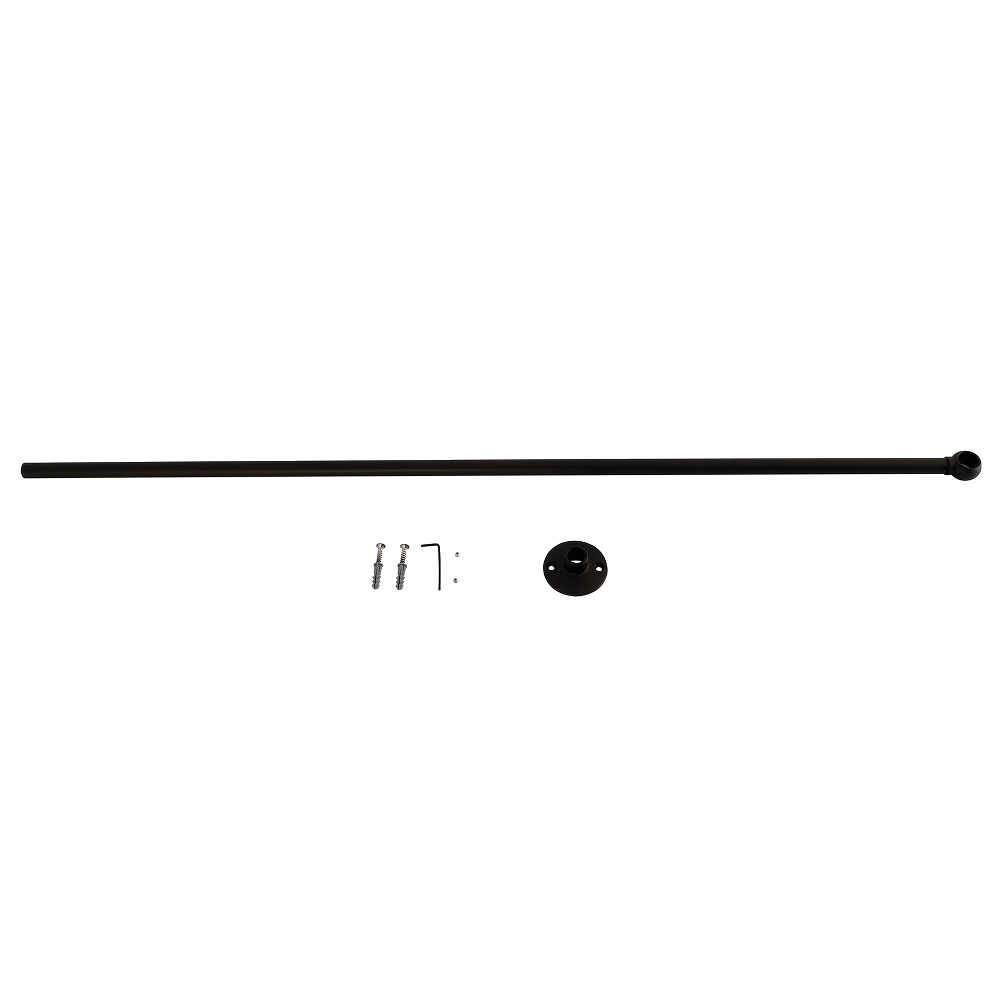CCS345 Vintage Shower Curtain Rod Support - Oil Rubbed Bronze