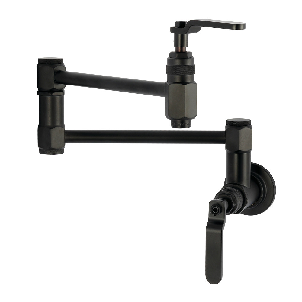 KS5100KL Whitaker Wall Mount Pot Filler Faucet - Matte Black