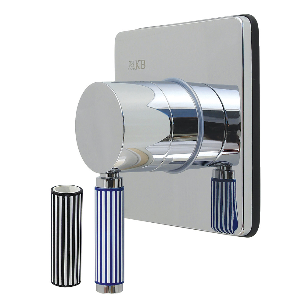 KS4041KPS Verona Single-Handle Six-Way Diverter Valve with Square Trim Kit - Polished Chrome