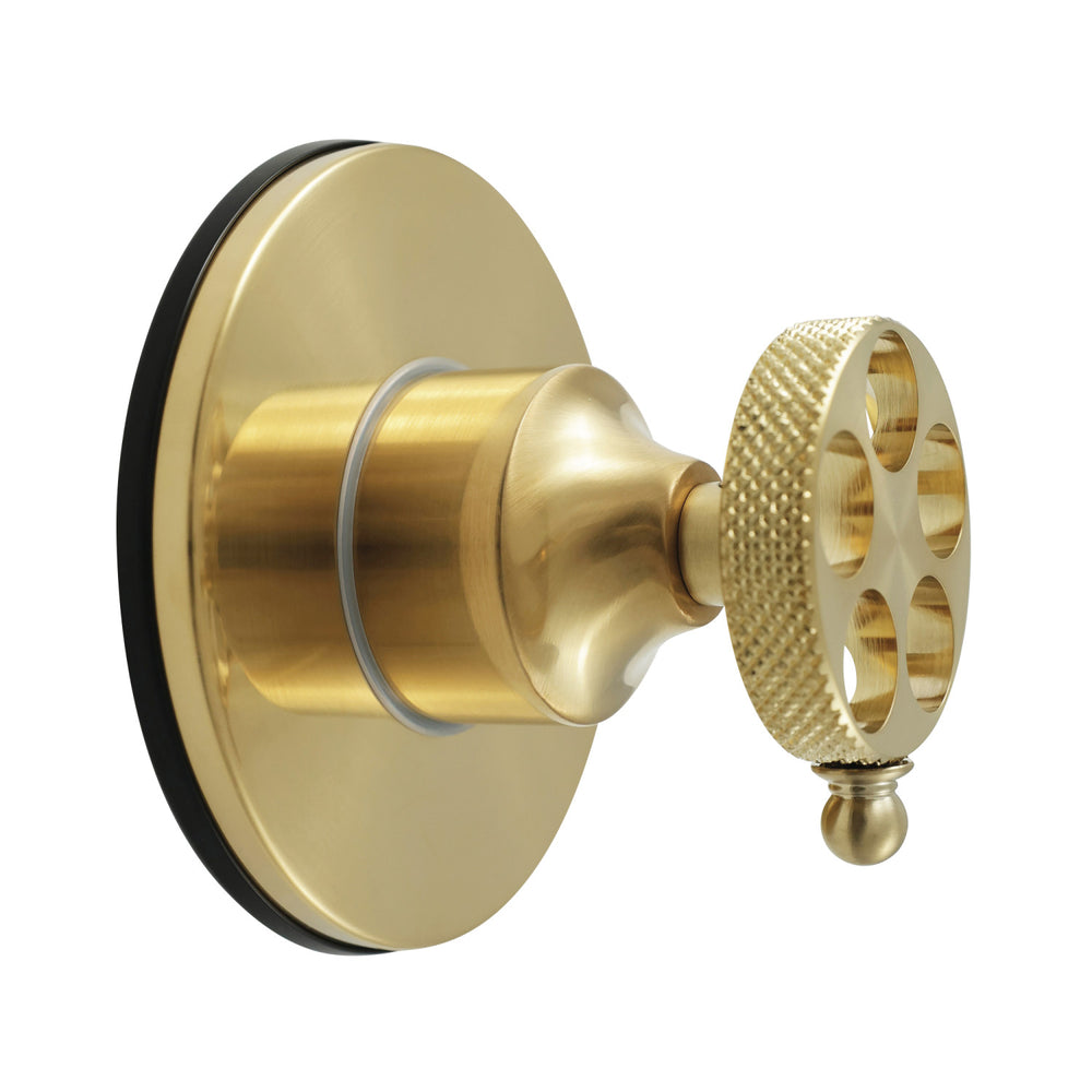 KS3037RKX Webb Single-Handle Three-Way Diverter Valve with Round Trim Kit, Brushed Brass