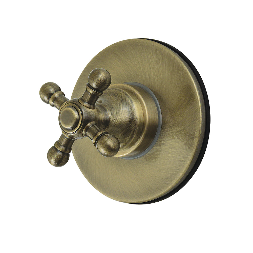 KS4033BX Metropolitan Single-Handle Six-Way Diverter Valve with Round Trim Kit - Antique Brass