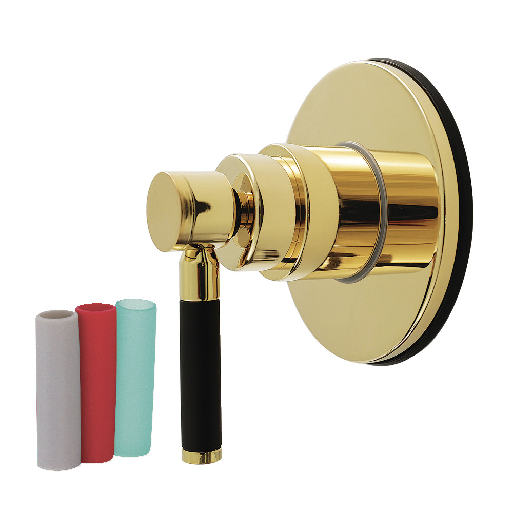 KS4032DKL Kaiser Single-Handle Six-Way Diverter Valve with Round Trim Kit - Polished Brass