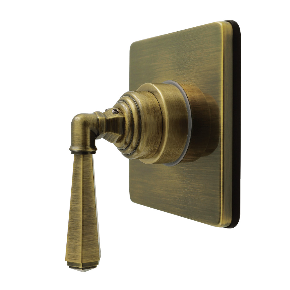 KS4043HL Metropolitan Single-Handle Six-Way Diverter Valve with Square Trim Kit - Antique Brass