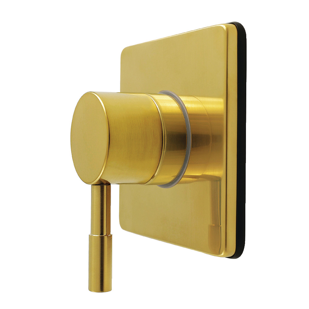 KS4047DL Concord Single-Handle Six-Way Diverter Valve with Square Trim Kit - Brushed Brass
