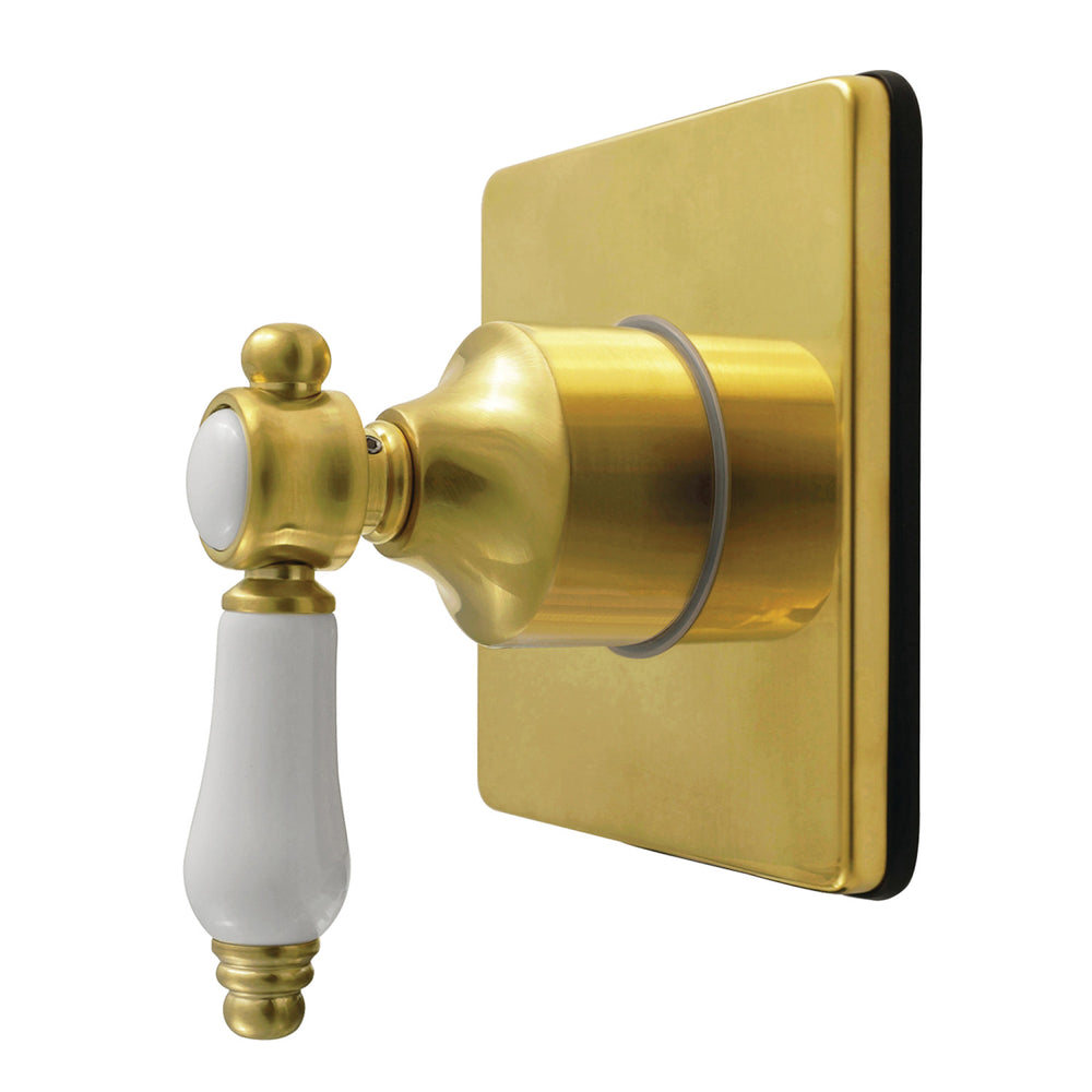 KS4047BPL Bel-Air Single-Handle Six-Way Diverter Valve with Square Trim Kit, Brushed Brass