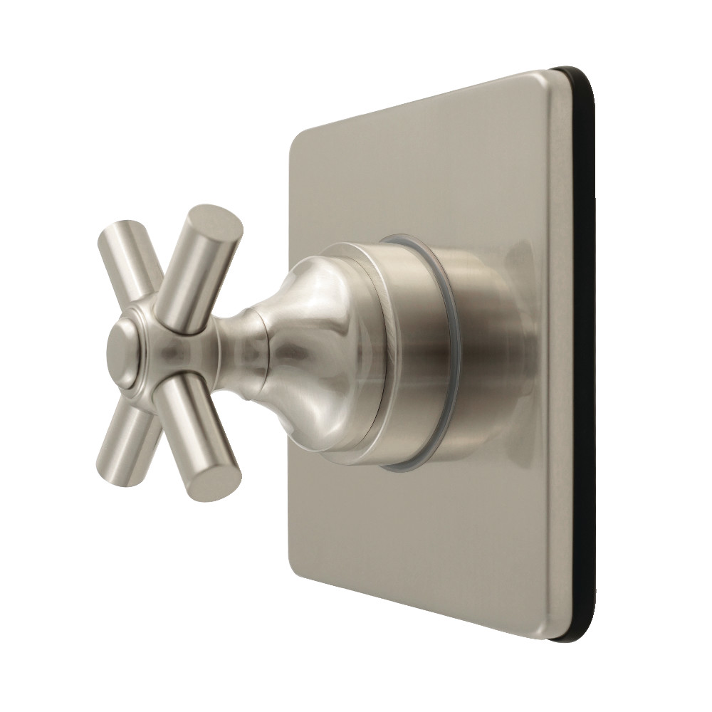 KS4048EX Elinvar Single-Handle Six-Way Diverter Valve with Square Trim Kit - Brushed Nickel