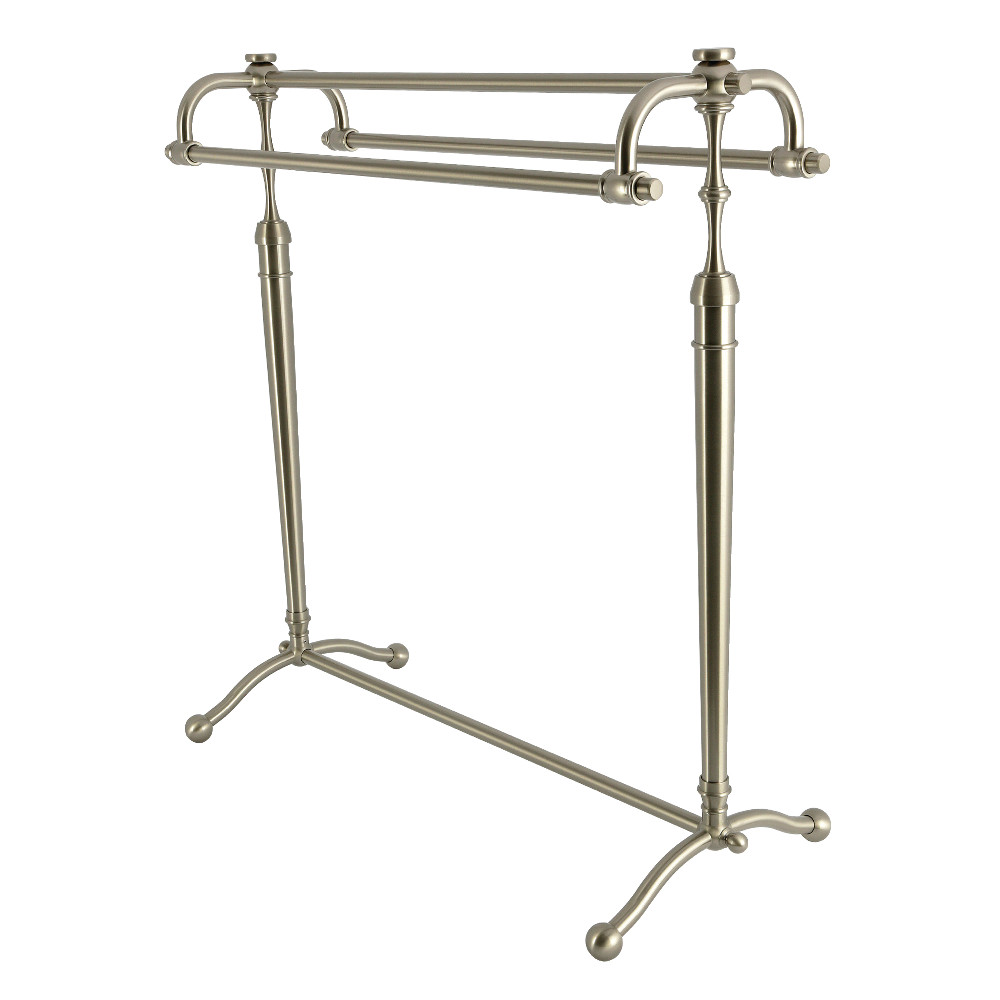 Warwick 3-Tier Towel Rack - Brushed Nickel - Freestanding - Traditional Design