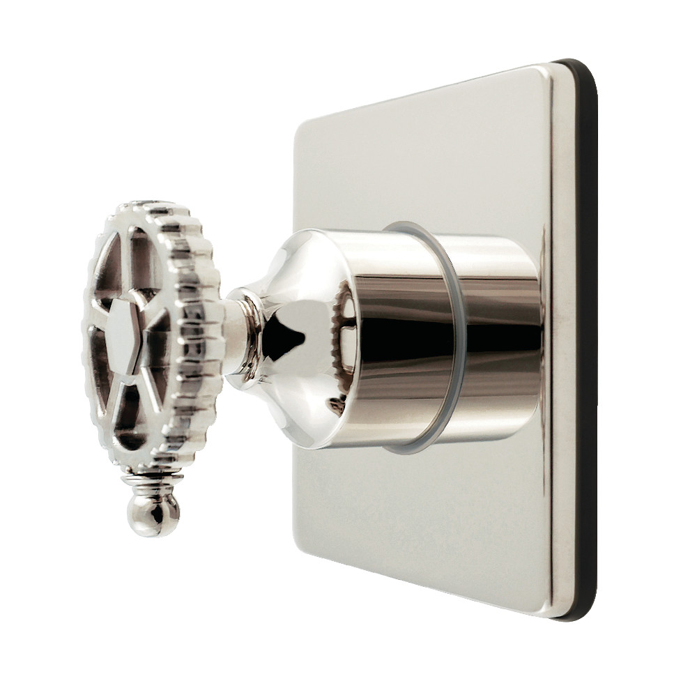 KS4046CG Fuller Single-Handle Six-Way Diverter Valve with Square Trim Kit - Polished Nickel