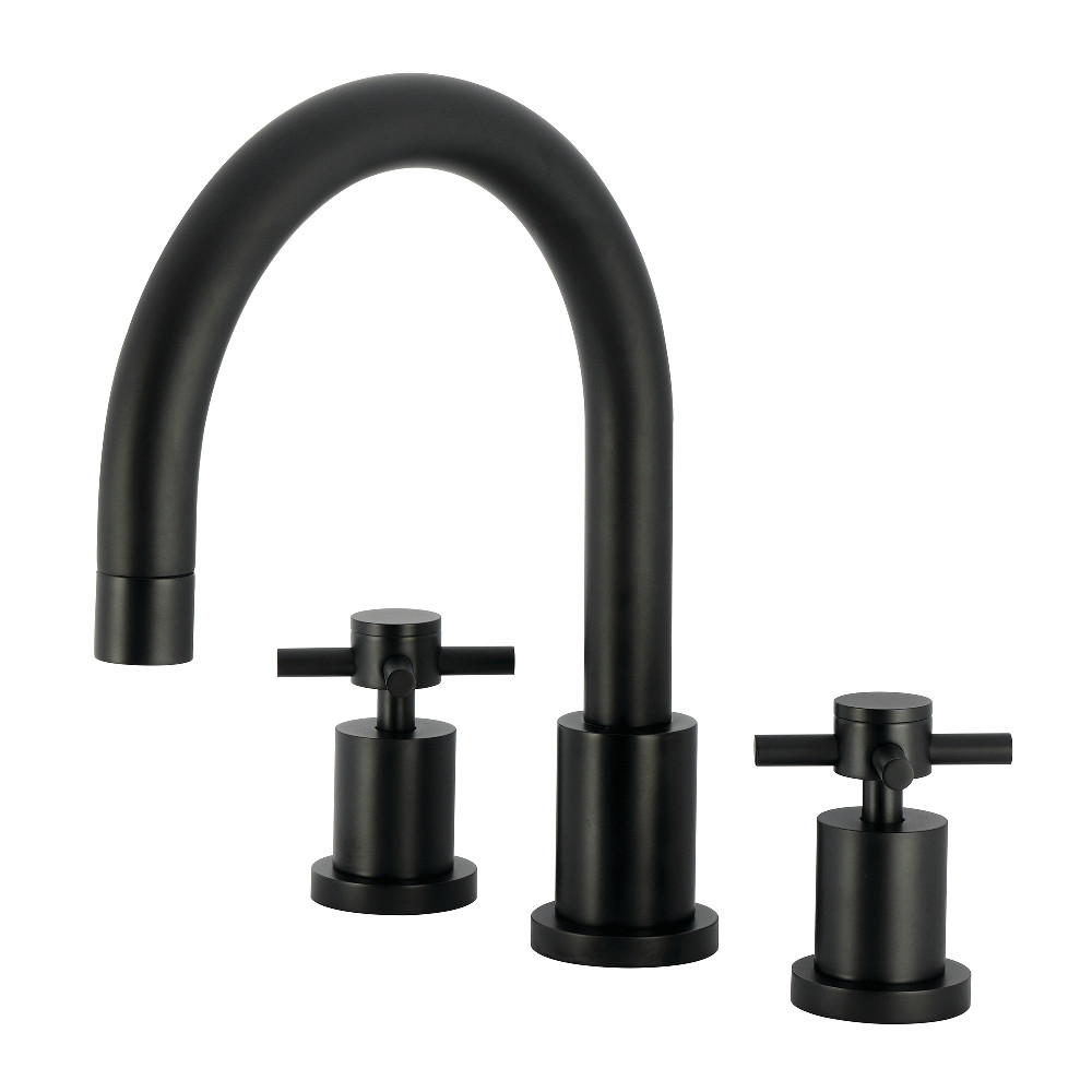 KS8320DX 8 x 8.31 x 11.12 in. Concord Two-Handle Deck Mount Roman Tub Faucet, Matte Black