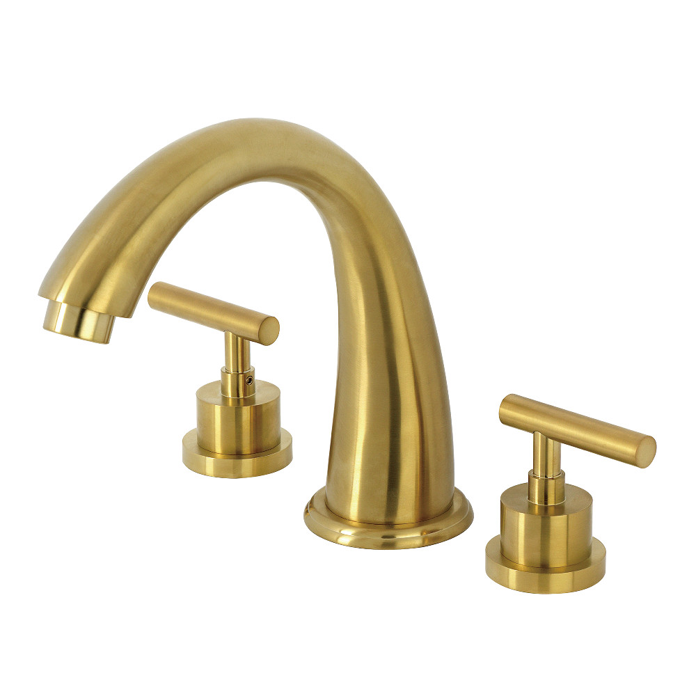 KS2367CML Manhattan Two-Handle Deck Mount Roman Tub Faucet - Brushed Brass