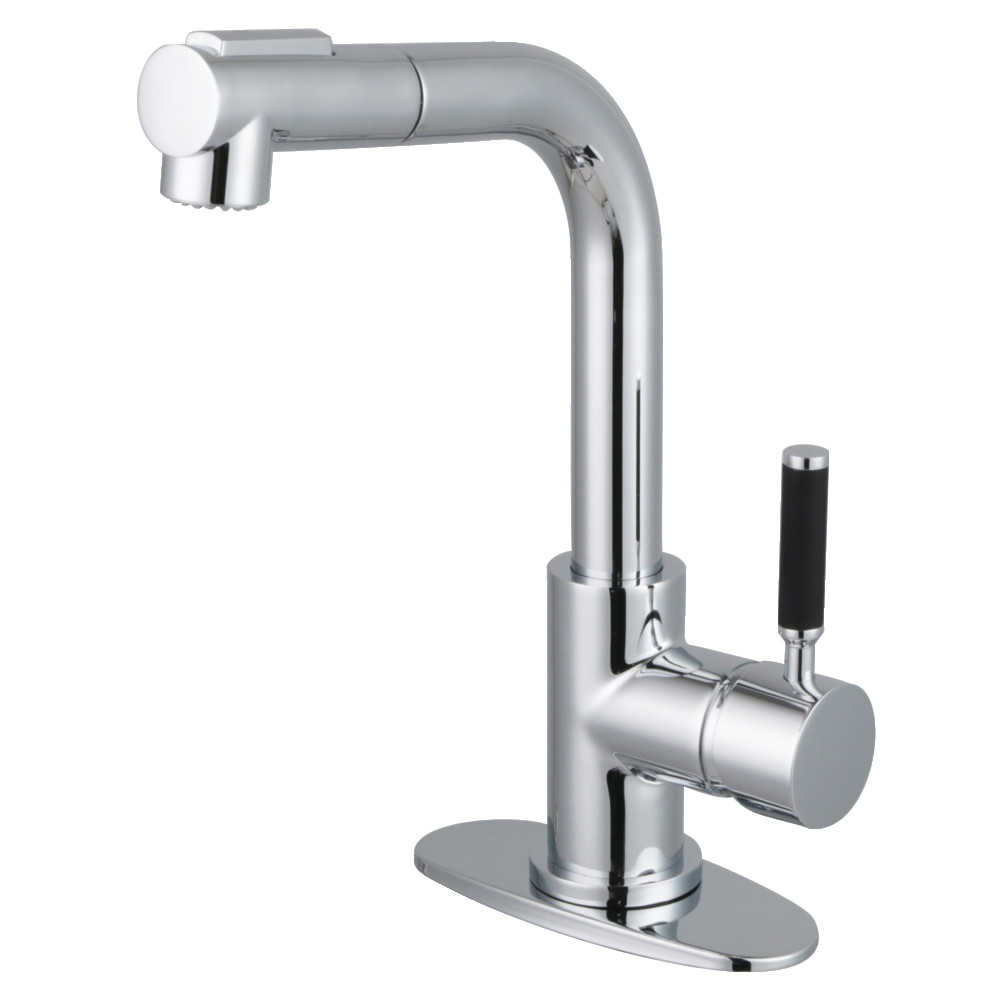 Picture of Kingston Brass LS2411DKL Kaiser Single-Handle Pull-Out Bar Faucet - Polished Chrome