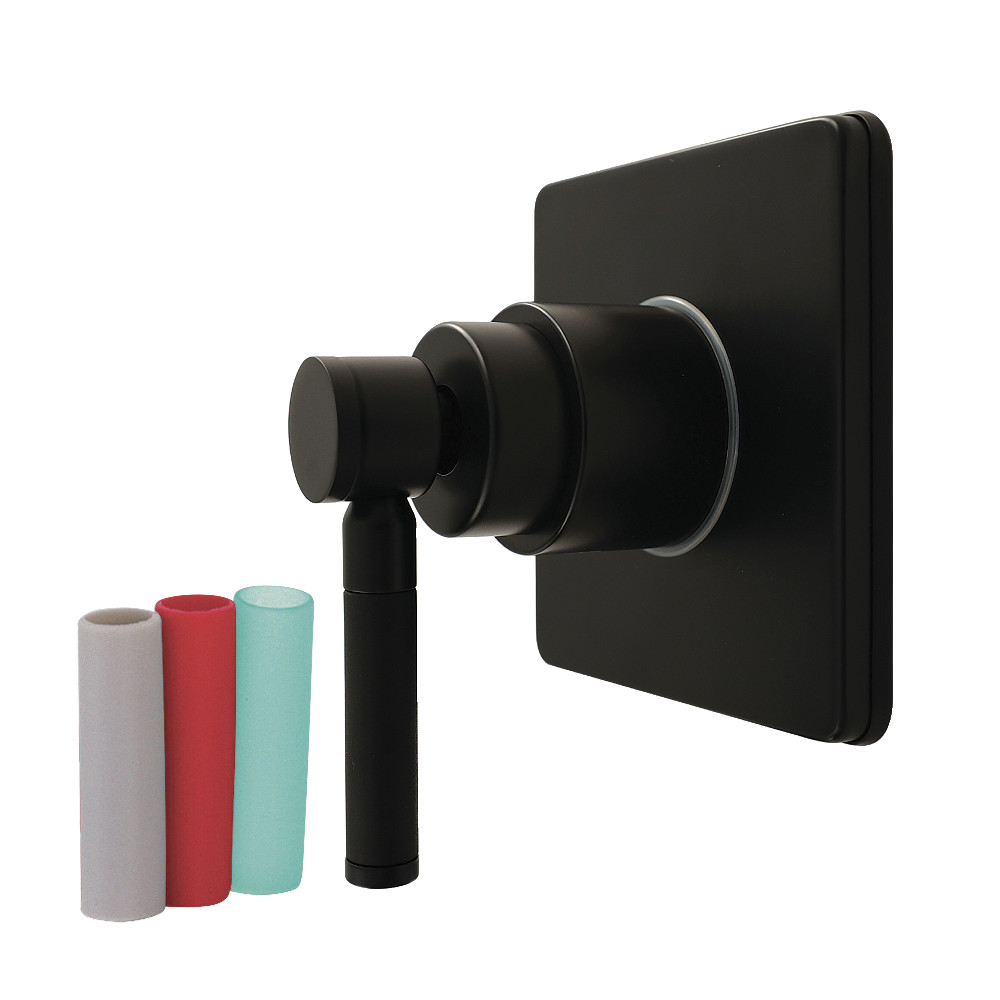 KS4040DKL Kaiser Single-Handle Six-Way Diverter Valve with Square Trim Kit - Matte Black