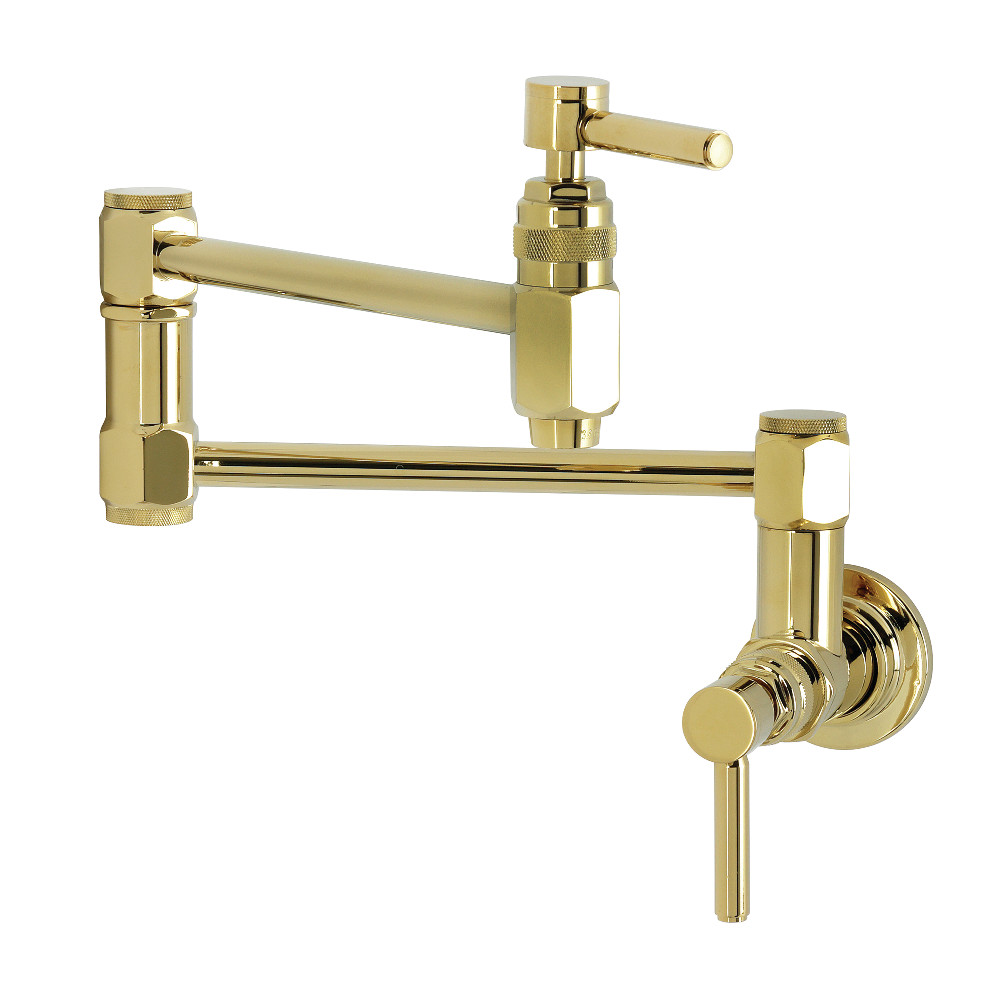 Picture of Kingston Brass KS5102DL Concord Wall Mount Pot Filler Faucet - Polished Brass