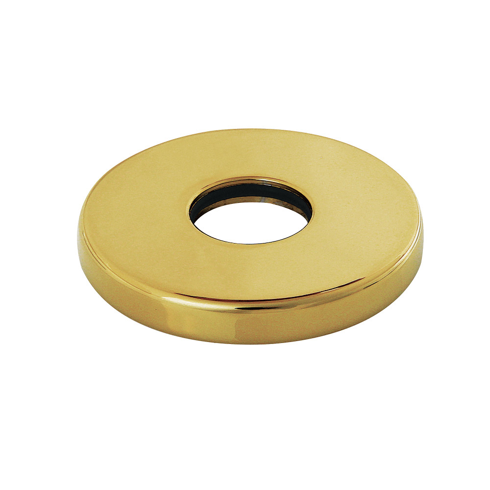 Round Shower Arm Flange - Polished Brass - 2.37 in. - Decorative Design
