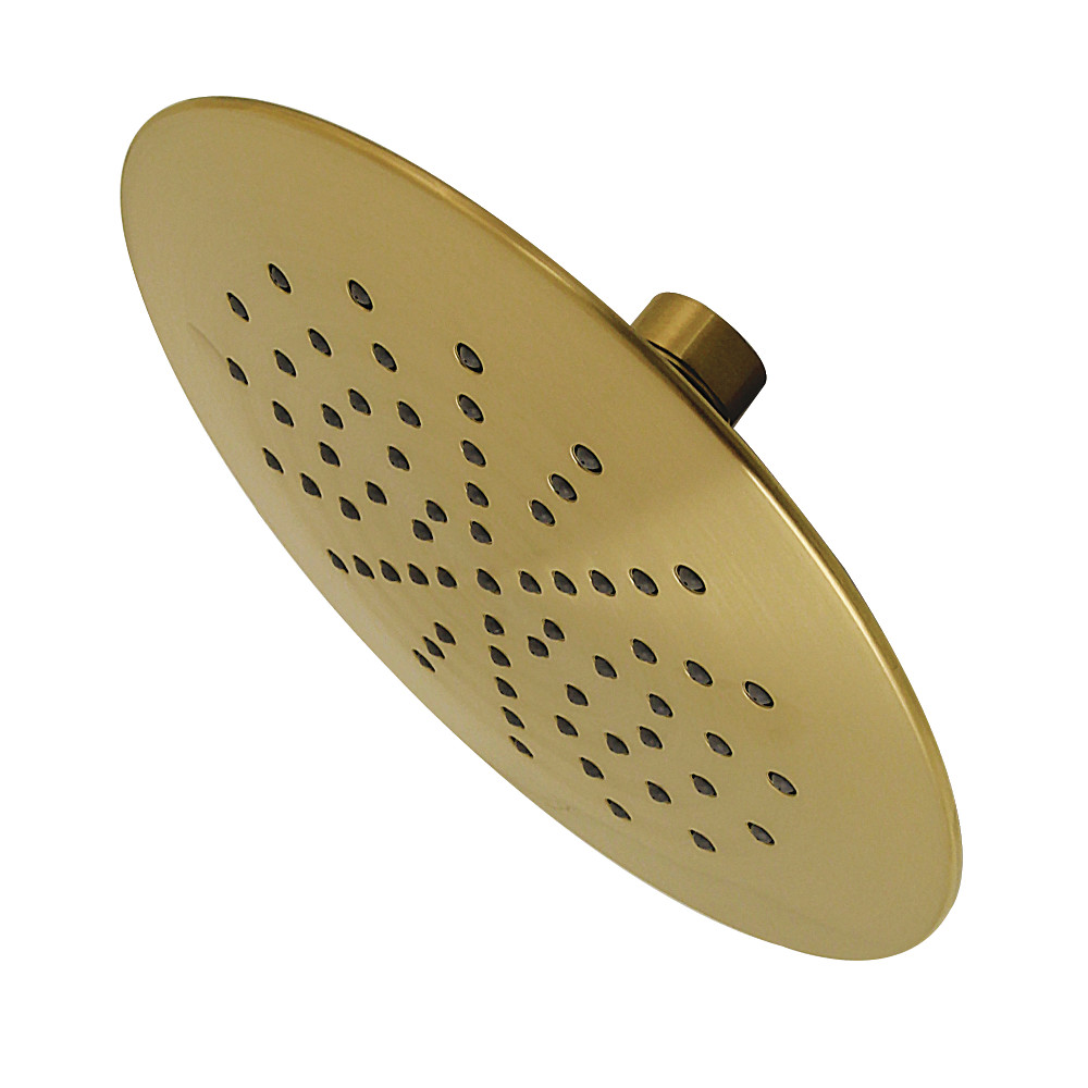 KX677 Shower Scape 7 in. Round Raindrop ABS Shower Head - Brushed Brass
