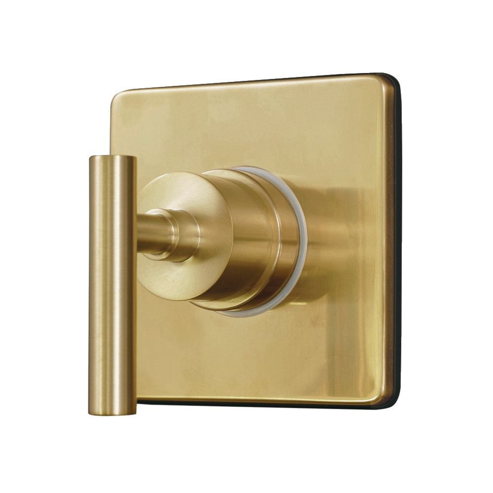 KS4047CML Manhattan Single-Handle Six-Way Diverter Valve with Square Trim Kit - Brushed Brass