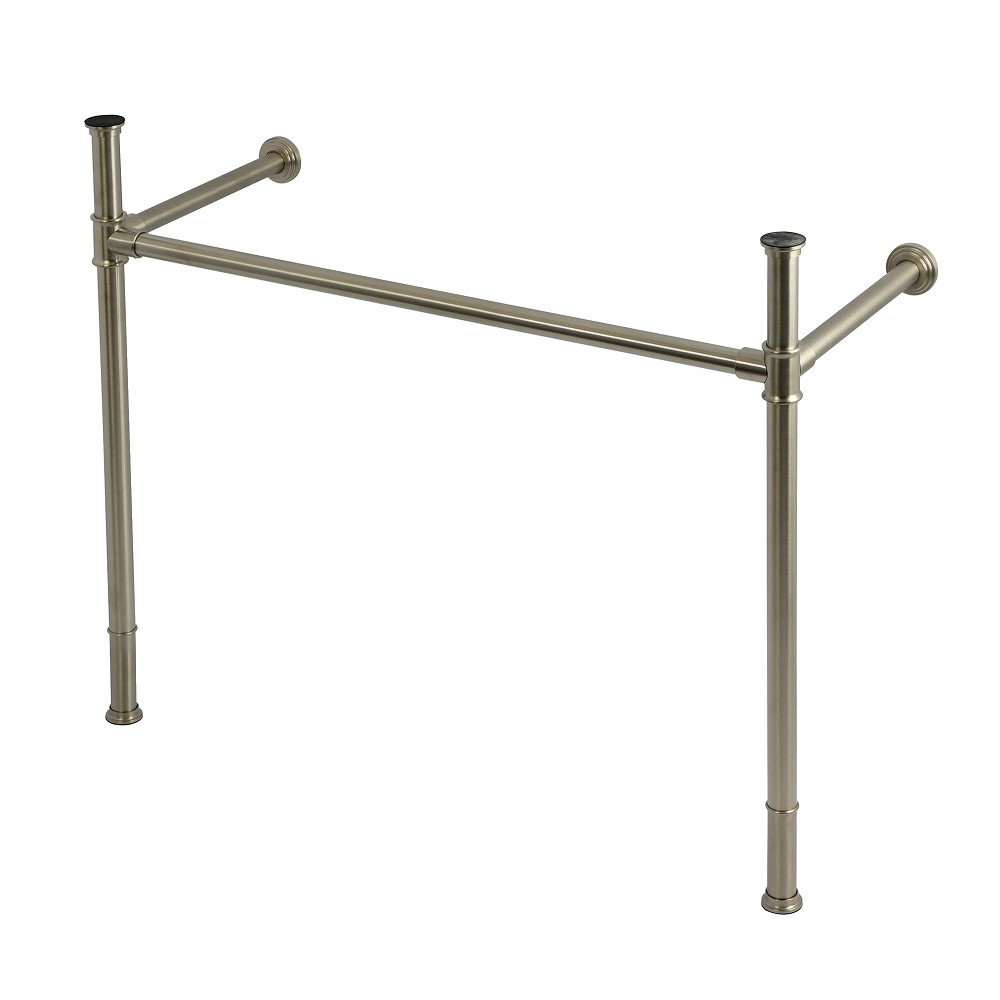 Stainless Steel Console Sink Legs - Brushed Nickel - 41in. x 16in. x 36in. - Durable Design