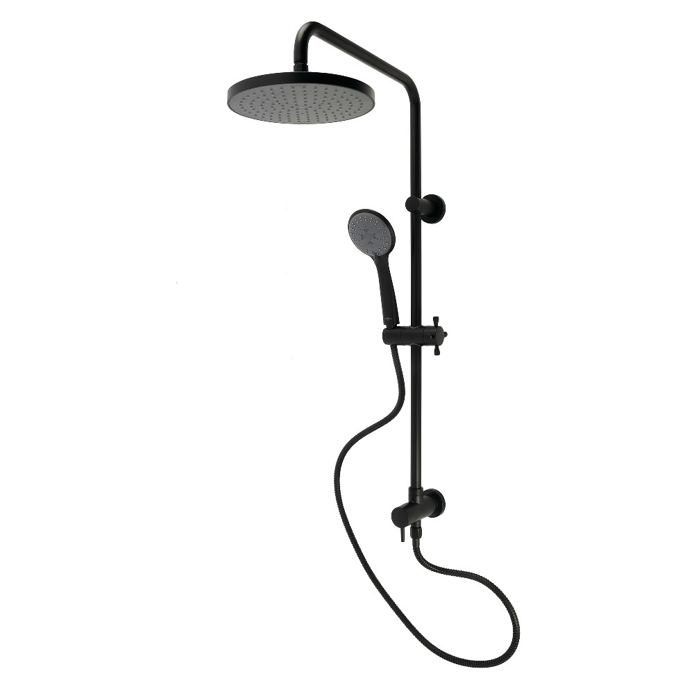 KSG2390D Concord Wall Mount Rain Drop Shower System with Hand Shower - Matte Black