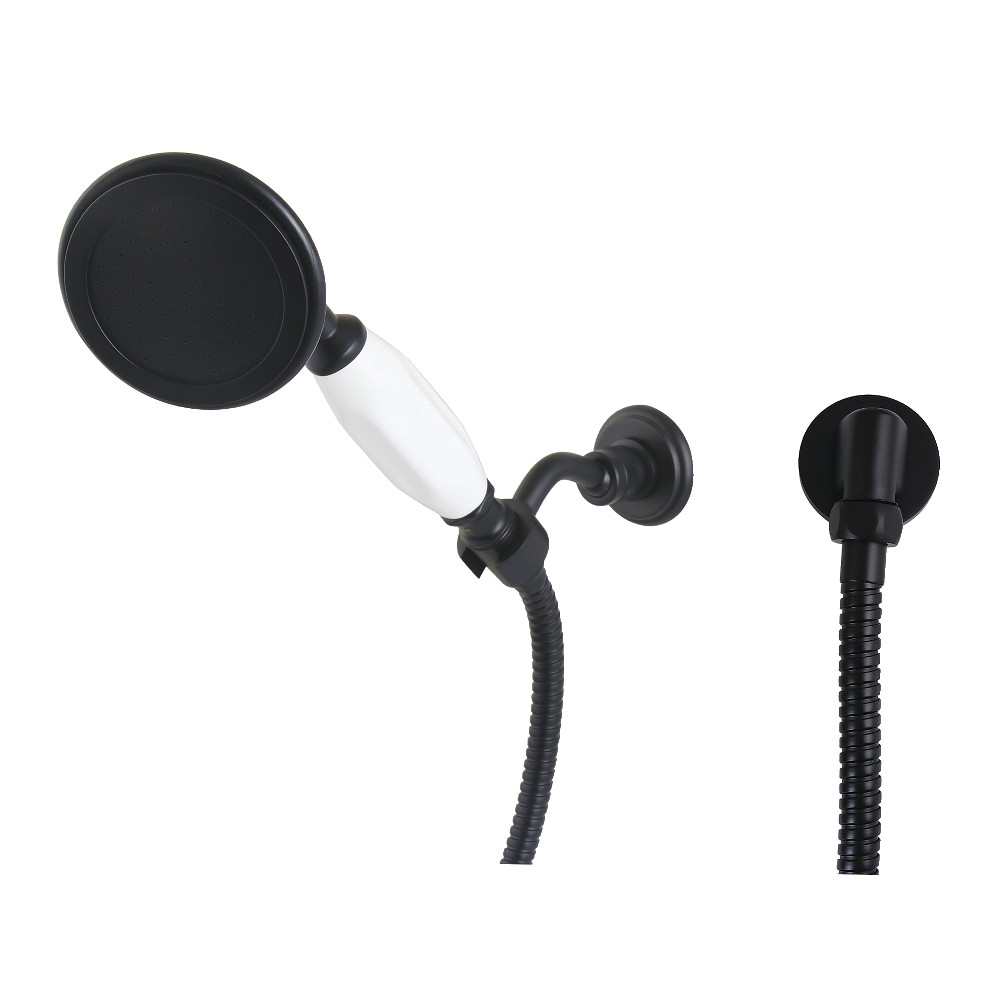 Vintage Hand Shower Kit - Matte Black - 59-inch Hose - Durable Brass Construction