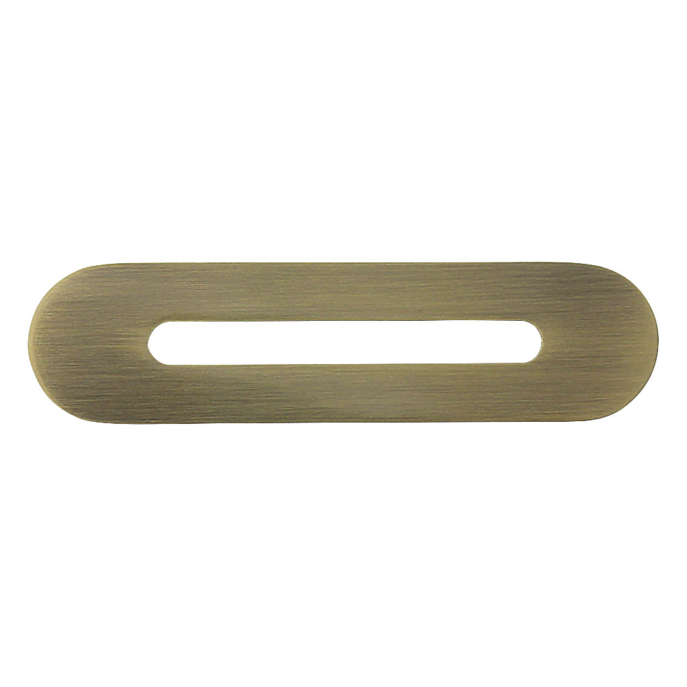 Bathtub Overflow Cover - Antique Brass - 4.12 in. - Oval Shape