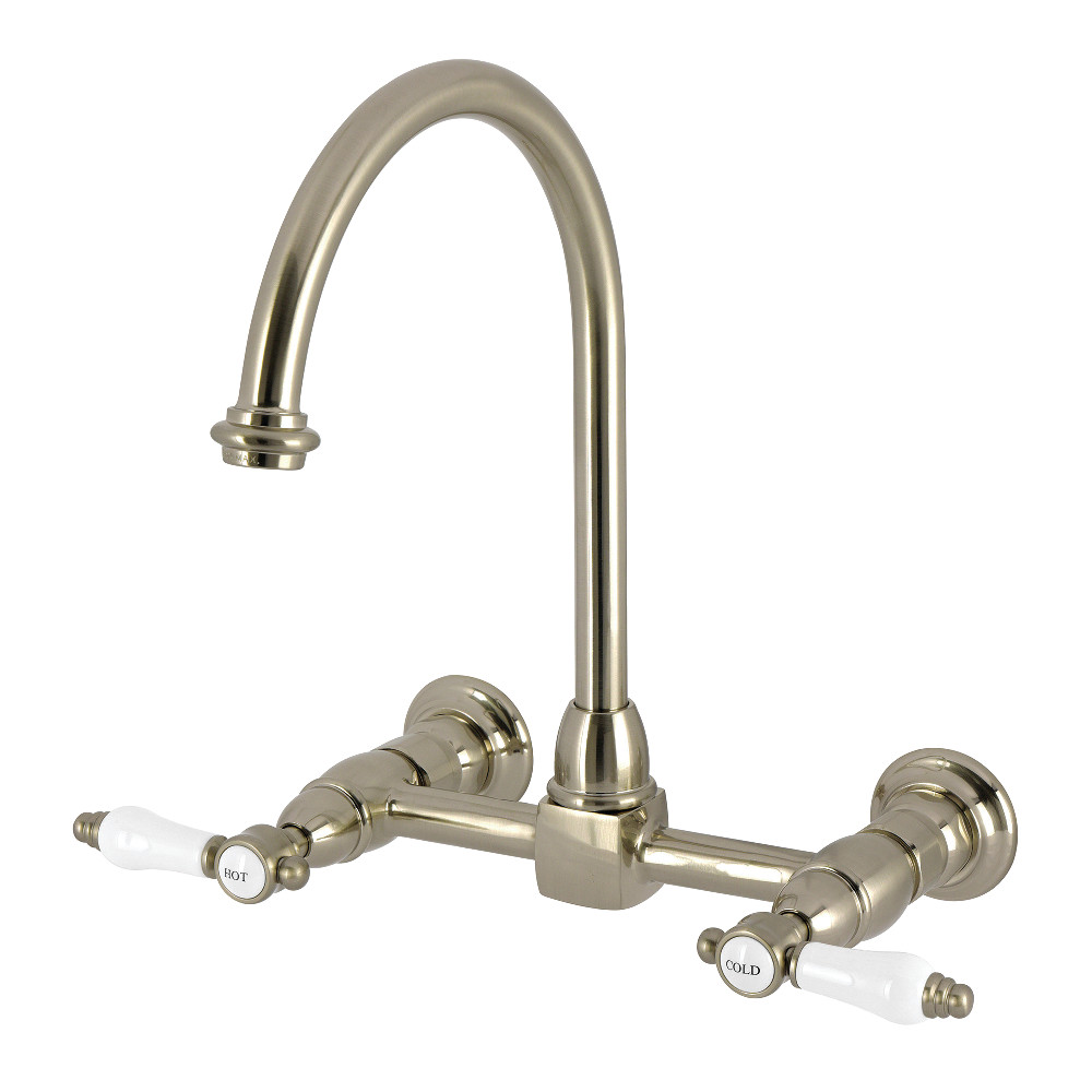 Picture of Kingston Brass KS1298BPL Bel-Air Bridge Kitchen Faucet - Brushed Nickel