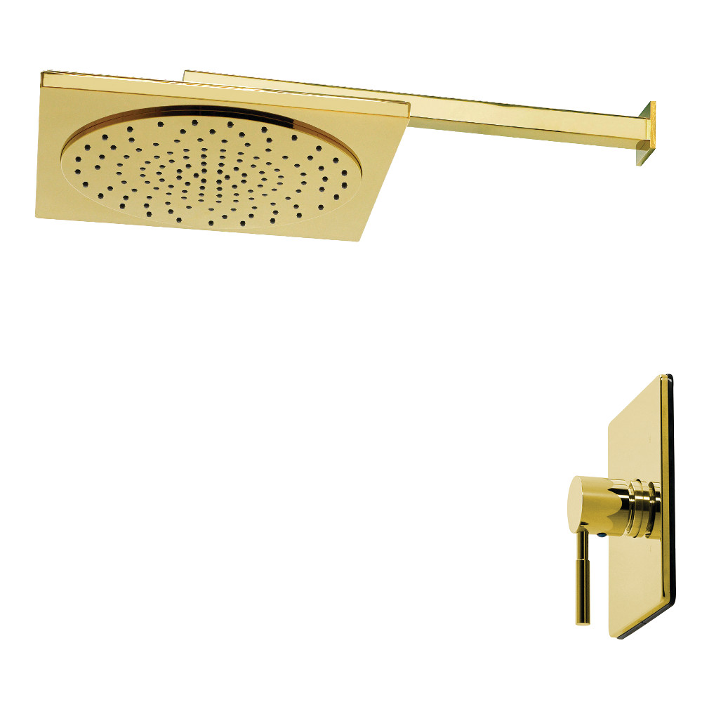 KB8342DLSO 11.43 x 15.93 x 7.5 in. Concord Single-Handle Pressure Balanced Shower Faucet - Polished Brass