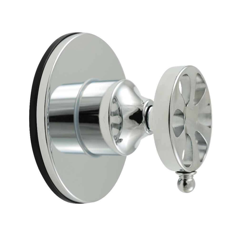 Belknap Diverter Valve with Round Trim - Polished Chrome - 4.31in. Diameter - Durable Brass Construction