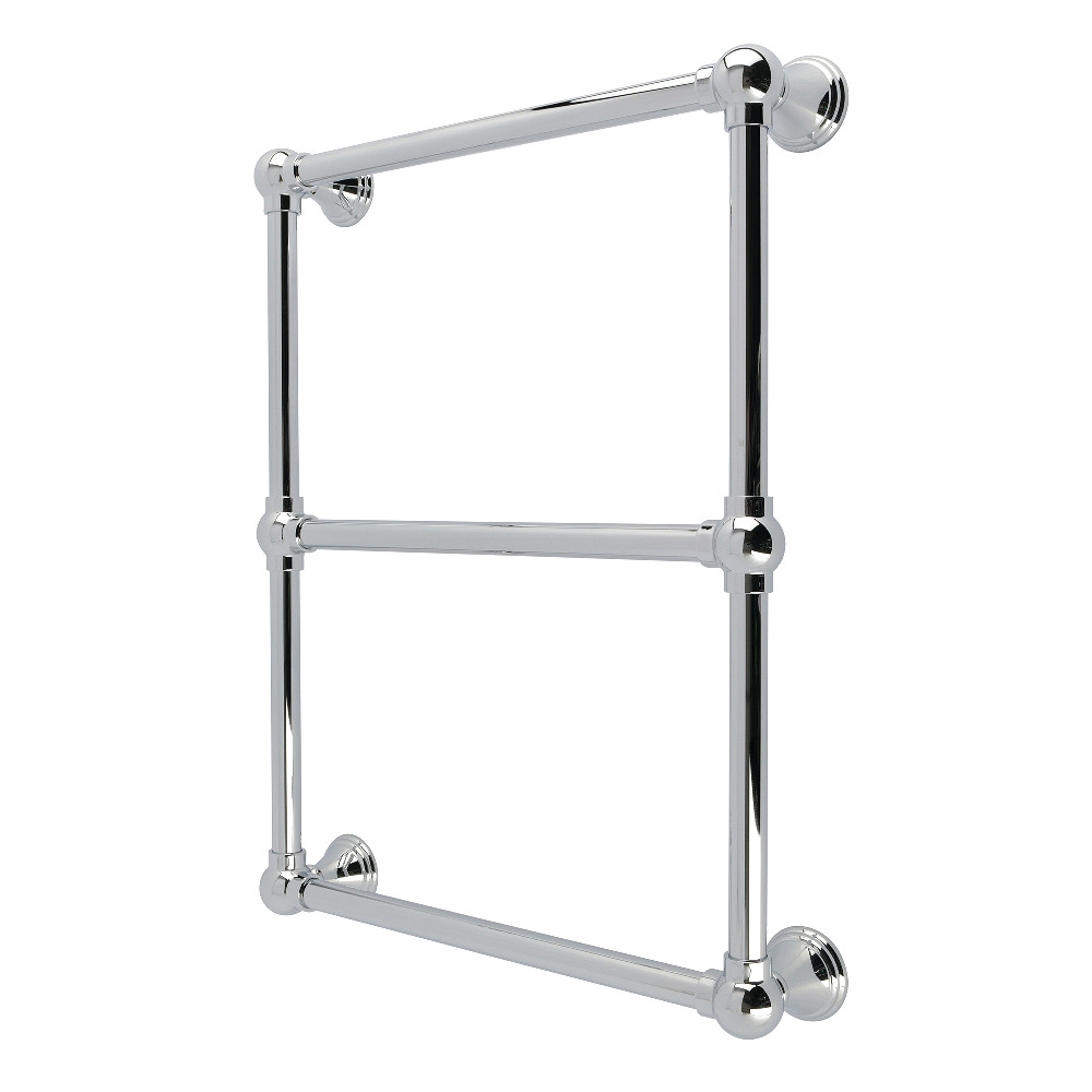 DTC24183CP Maximilien 18 x 24 in. Brass Wall Mount 3-Tier Towel Rack - Polished Chrome