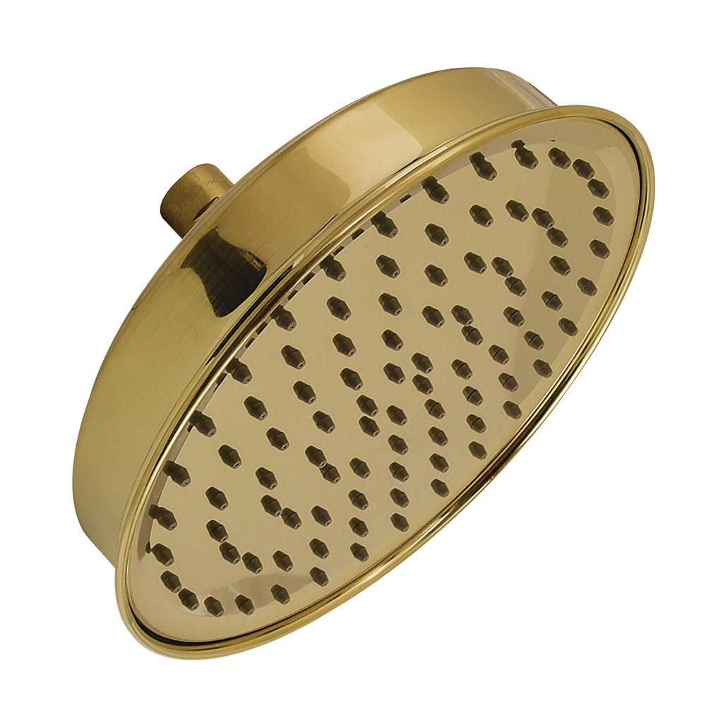K324A7 Shower Scape 8 in. Round Raindrop Brass Shower Head - Brushed Brass