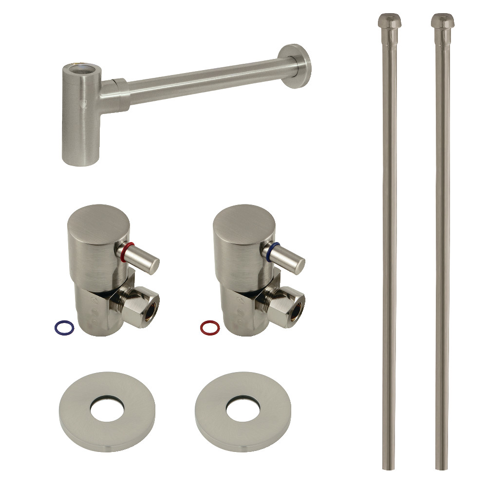 CD43308DLLKB30 Trimscape Modern Plumbing Sink Trim Kit with Bottle Trap, Brushed Nickel