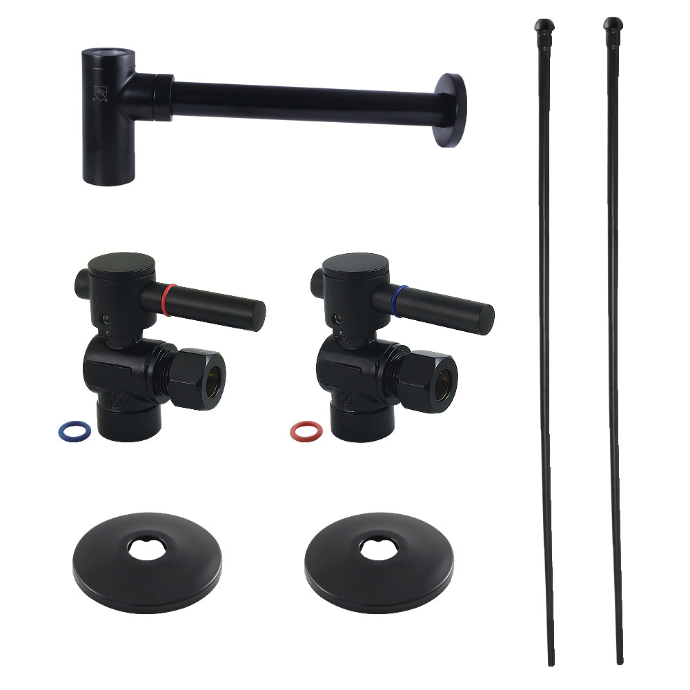 CC43200DLLKB30 Trimscape Modern Plumbing Sink Trim Kit with Bottle Trap -Matte Black