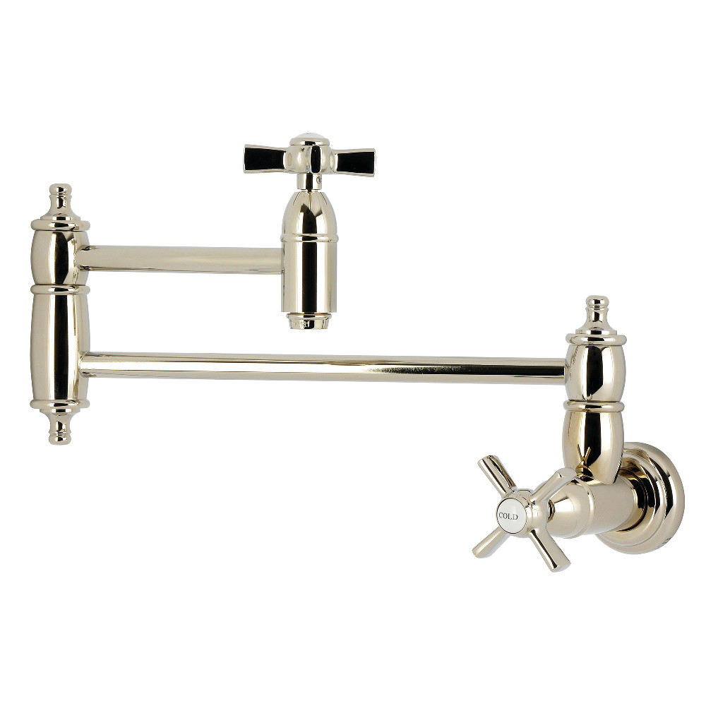Picture of Kingston Brass KS3106ZX Millennium Wall Mount Pot Filler Faucet - Polished Nickel