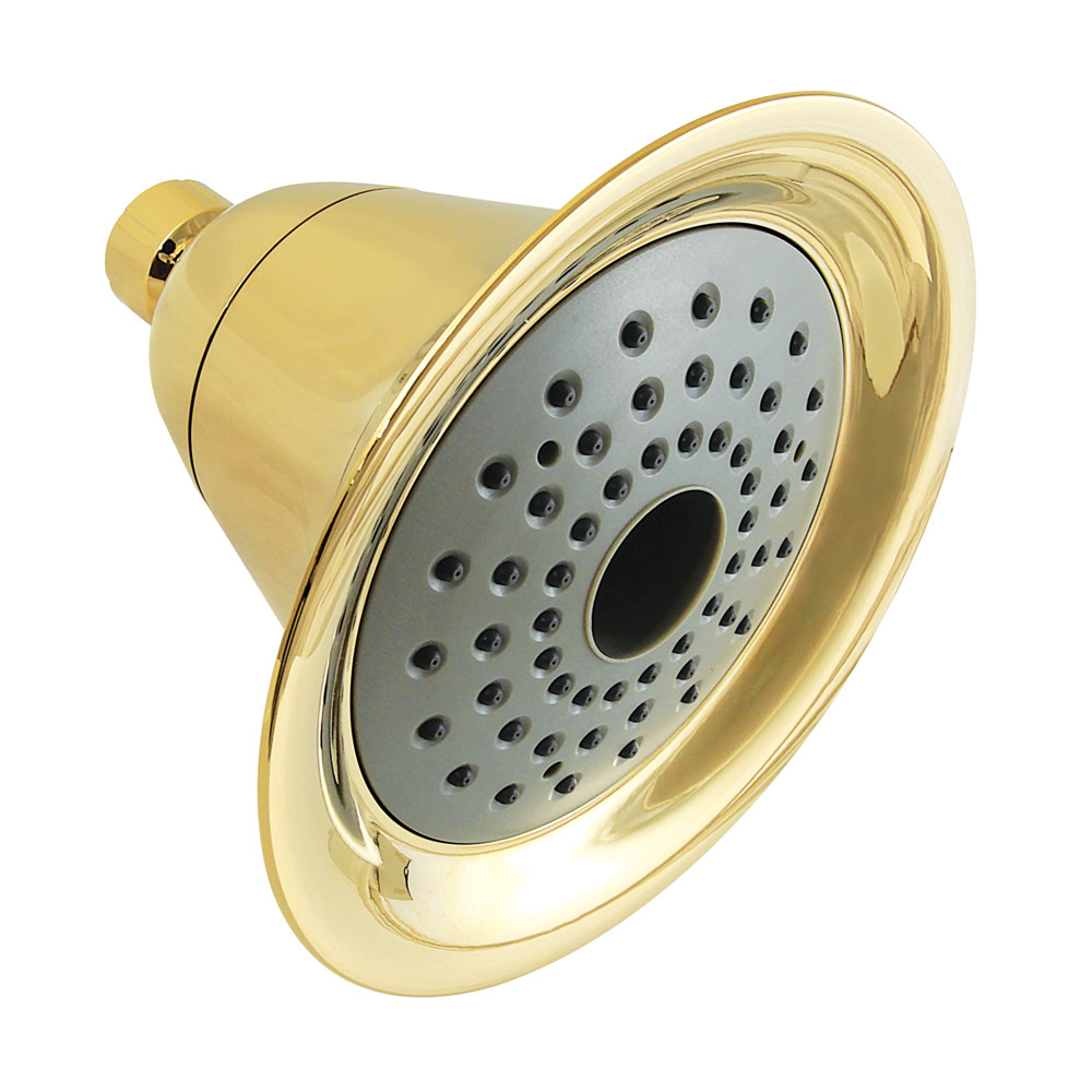 KX362 Shower Scape 6 in. Round 2-Function ABS Shower Head - Polished Brass
