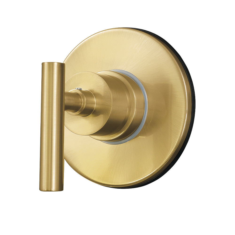 KS4037CML Manhattan Single-Handle Six-Way Diverter Valve with Round Trim Kit - Brushed Brass