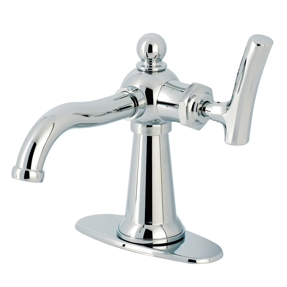 KSD3541TKL Hallerbos One-Handle Single-Hole Bathroom Faucet with Deck Plate & Push Pop-Up Drain - Polished Chrome