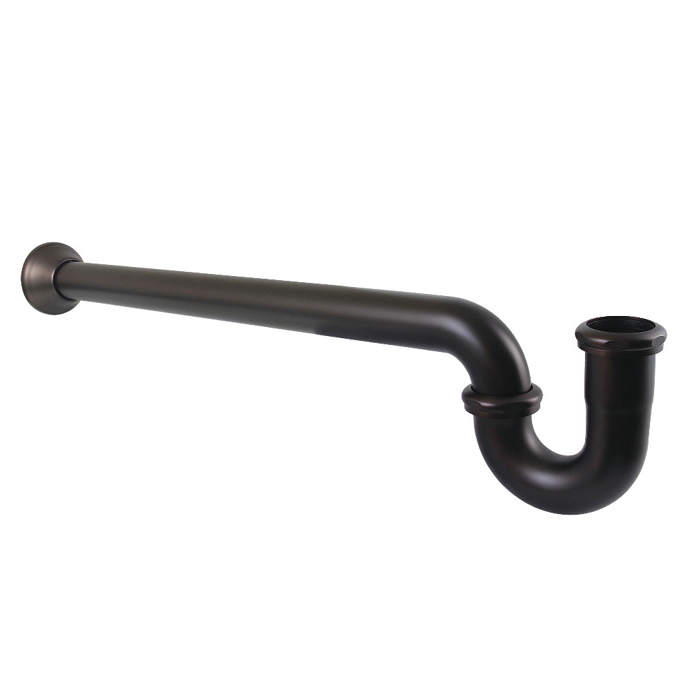 Decorative P-Trap - Oil Rubbed Bronze - 24 in. Length - Bell Flange