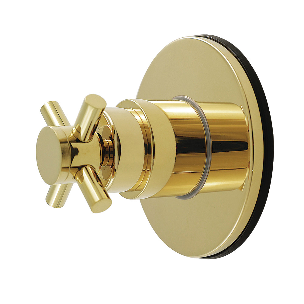 KS4032DX Concord Single-Handle Six-Way Diverter Valve with Round Trim Kit - Polished Brass