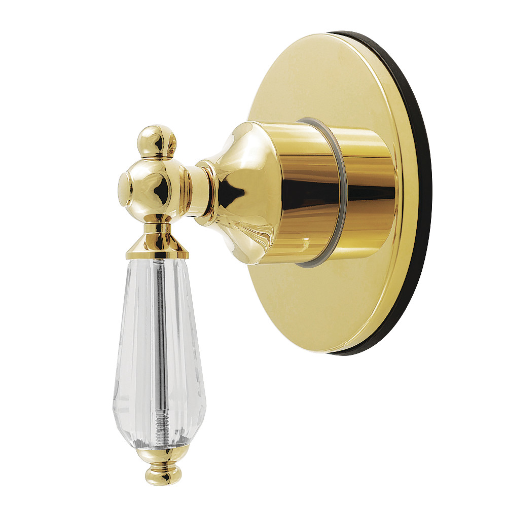 KS4032WLL Willshire Single-Handle Six-Way Diverter Valve with Round Trim Kit - Polished Brass