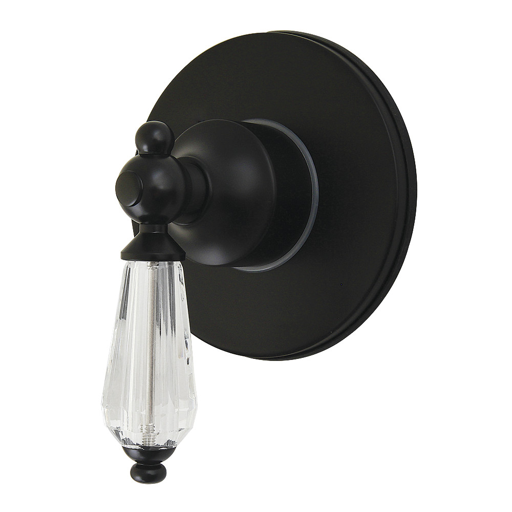 KS4030WLL Willshire Single-Handle Six-Way Diverter Valve with Round Trim Kit - Matte Black